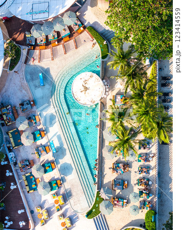 Beach club in koh Samui island, Thailand 123414559