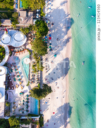 Beach club in koh Samui island, Thailand 123414560