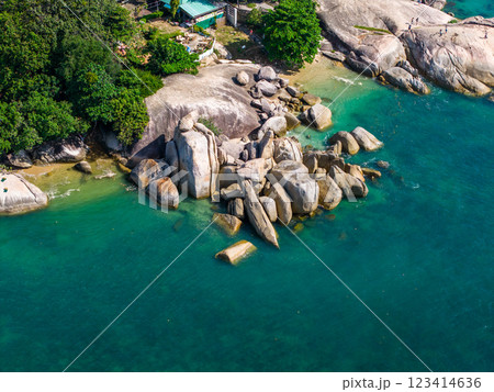Grandfather and Grandmother Rocks, Hin Ta Hin Yai, in koh Samui island, Thailand 123414636