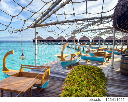 Beach resort in the Maldives, Asia Beach resort in the Maldives, Asia 123415025