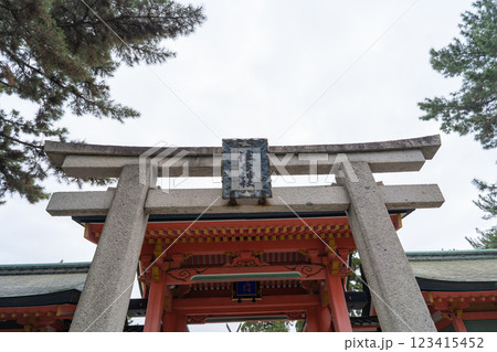 住吉大社の角鳥居（大阪府大阪市） 123415452