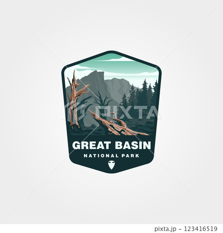 vector of great basin national park logo design, united states national park vector illustration design vector of great basin national park logo design, united states national park vector illustration design 123416519