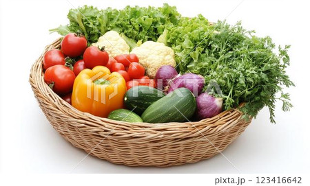 かごに入った野菜 かごに入った野菜 123416642