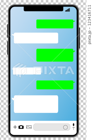 Smartphone talk screen 123416711