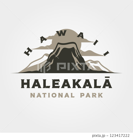 haleakala travel outdoor logo vintage vector illustration design 123417222