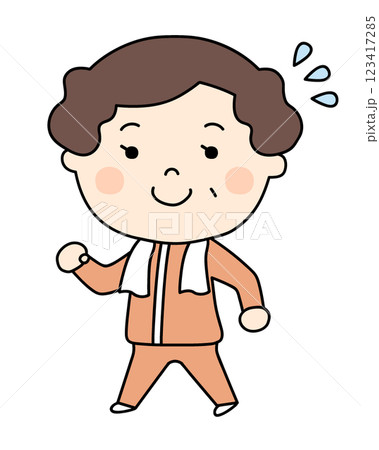 ウォーキングをする女性 123417285