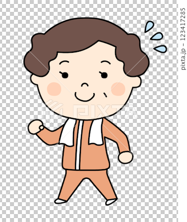 ウォーキングをする女性 123417285