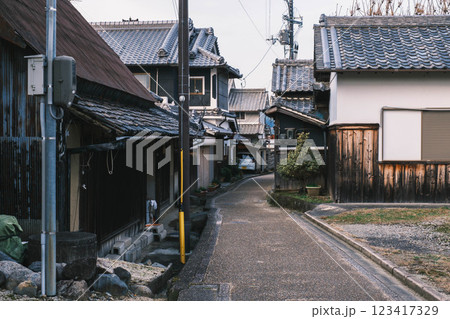 [明日香村]夕暮れ時の奈良の秘境 123417329