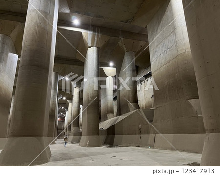 防災地下神殿 123417913