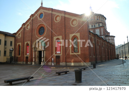 イタリア　ミラノ　サンタ・マリア・デッレ・グラツィエ教会 123417970