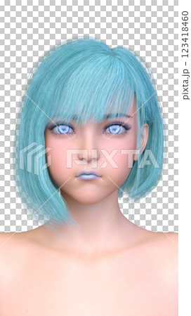 女人的臉的特寫 123418460