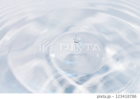 水面に落ちる水滴. 123418786