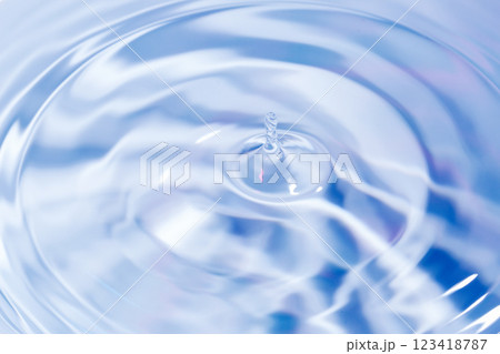 水面に落ちる水滴. 123418787