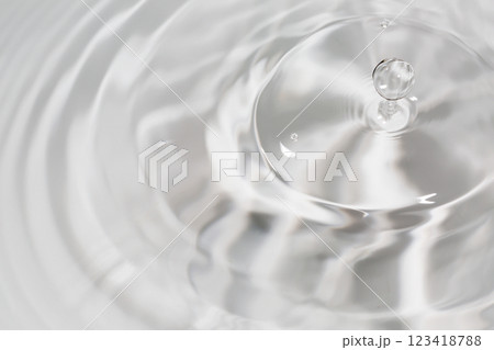 水面に落ちる水滴. 123418788