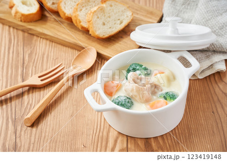クリームシチュー - 温かい家庭料理のイメージ クリームシチュー - 温かい家庭料理のイメージ 123419148
