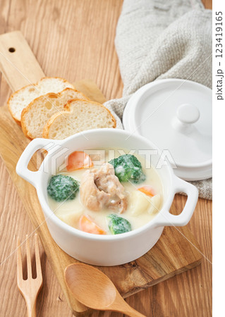 クリームシチュー - 温かい家庭料理のイメージ クリームシチュー - 温かい家庭料理のイメージ 123419165