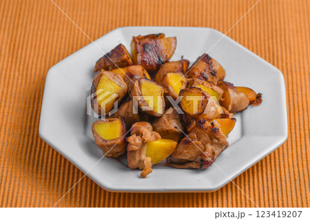 豚肉のジャガイモ巻き 豚肉のジャガイモ巻き 123419207