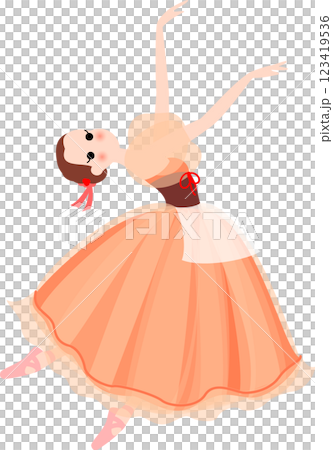 Ballet Ballerina Giselle's Village Girl 123419536