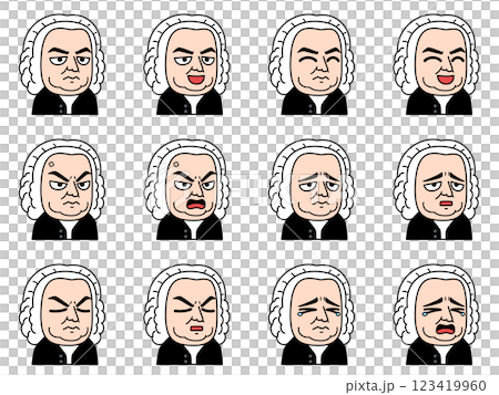 Bach illustration set 123419960