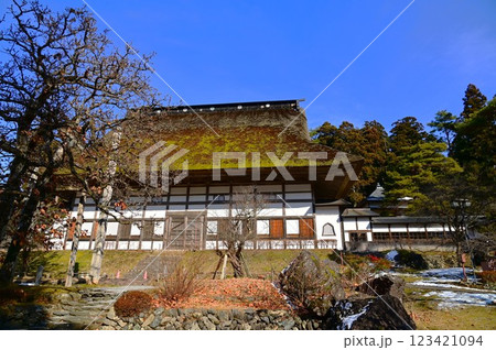 奥の正法寺（正月） 123421094