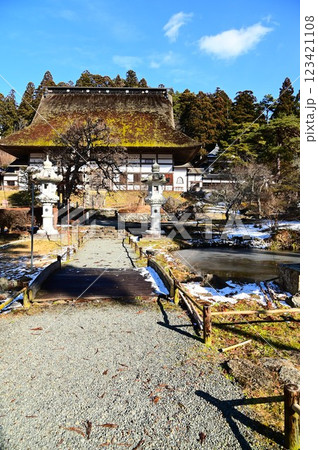 奥の正法寺（正月） 123421108