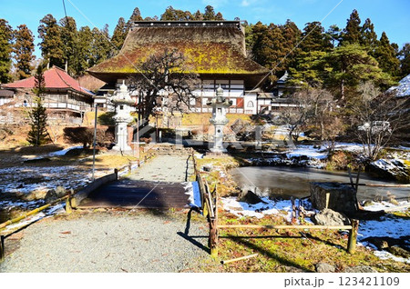 奥の正法寺（正月） 123421109
