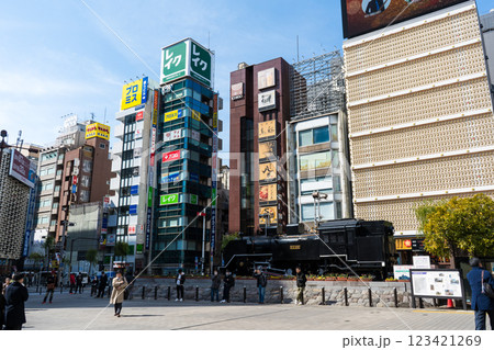 冬のJR新橋駅西口広場|SL広場|2月撮影|東京都港区 冬のJR新橋駅西口広場|SL広場|2月撮影|東京都港区 123421269