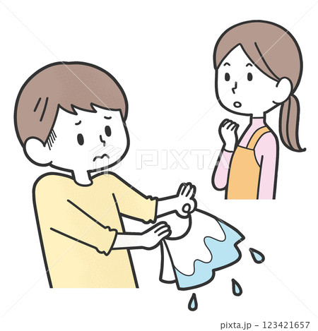 子供の苦手に気づく支援スタッフ 子供の苦手に気づく支援スタッフ 123421657