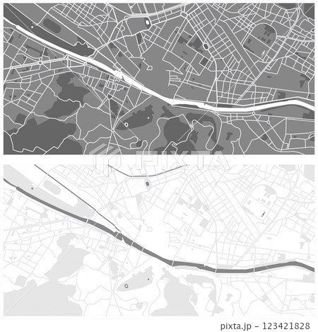 Layered editable vector illustration outline Map of Florence,Italy Layered editable vector illustration outline Map of Florence,Italy 123421828