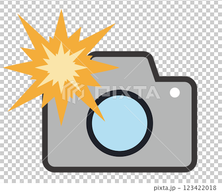 Camera icon shooting flash Camera icon shooting flash 123422018