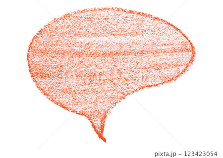 Separate red speech bubble on transparent background. 123423054