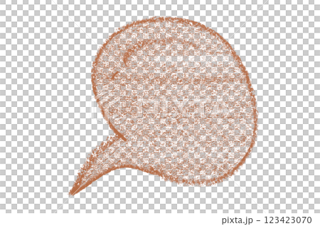 Separate brown speech bubbles on transparent background. Separate brown speech bubbles on transparent background. 123423070