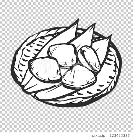 Hand-drawn illustration of a silly guy 123423387