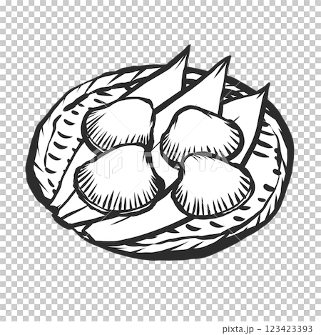 方舟貝殼手繪毛筆繪畫風格插畫 方舟貝殼手繪毛筆繪畫風格插畫 123423393