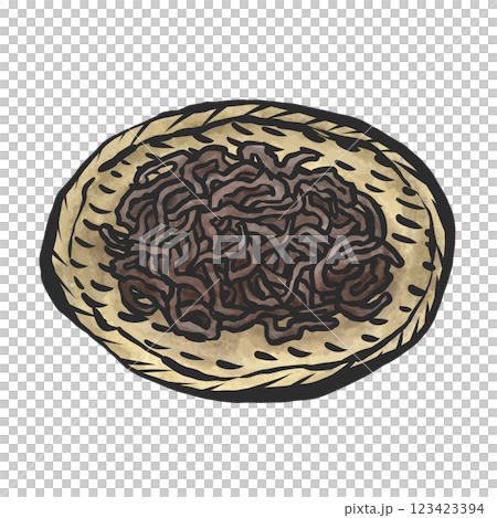 Hijiki hand-drawn illustration 123423394