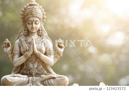 Divine essence: Portrait of Goddess Parvati, reflecting her majestic presence and spiritual grace, embodying the attributes of love, fertility, and devotion in a sacred and revered depiction. Divine essence: Portrait of Goddess Parvati, reflecting her majestic presence and spiritual grace, embodying the attributes of love, fertility, and devotion in a sacred and revered depiction. 123423572