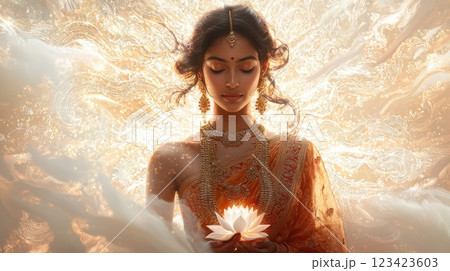 Sacred depiction: Goddess Sita portrayed in context of Rama Navami, Dussehra, and Diwali, symbolizing her pivotal role in divine narrative and her revered presence during these significant festivals. Sacred depiction: Goddess Sita portrayed in context of Rama Navami, Dussehra, and Diwali, symbolizing her pivotal role in divine narrative and her revered presence during these significant festivals. 123423603