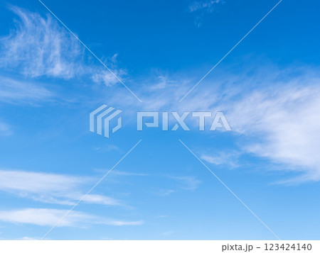 冬の青空と雲89 冬の青空と雲89 123424140