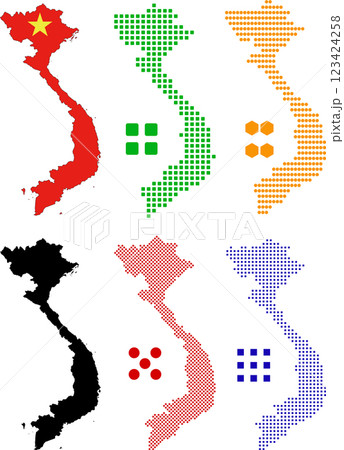 Layered editable vector illustration country map of Vietnam Layered editable vector illustration country map of Vietnam 123424258