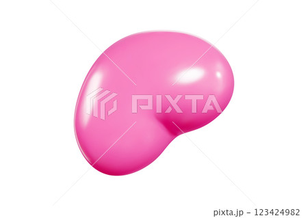 Flying pink heart balloon of 3d vector design...のイラスト素材 [123424982] - PIXTA