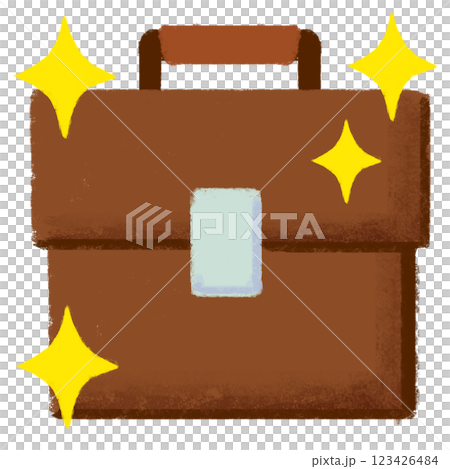 簡單插畫，蠟筆觸感，全新包包 123426484