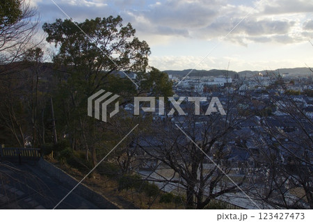 倉敷の風景 阿智神社 鶴形山 倉敷の風景 阿智神社 鶴形山 123427473