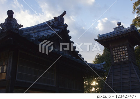 倉敷の風景 阿智神社 鶴形山 倉敷の風景 阿智神社 鶴形山 123427477