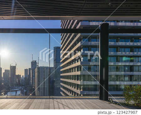 大阪堂島浜タワー　展望台からの眺め 123427907