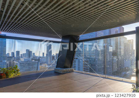 大阪堂島浜タワー 展望台からの眺め 大阪堂島浜タワー 展望台からの眺め 123427910