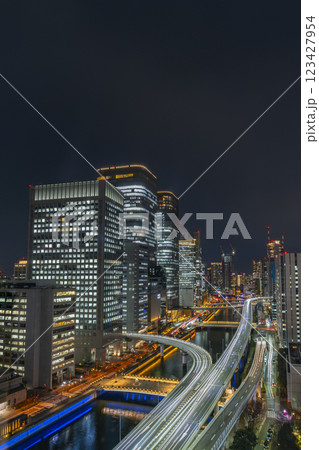 大阪　中之島のステキな夜景 123427954