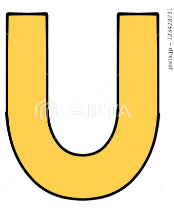 シンプルなアルファベットのイラスト素材 123428731