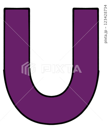 シンプルなアルファベットのイラスト素材 123428734