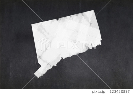 Map of the State of Connecticut drawn on a blackboard Map of the State of Connecticut drawn on a blackboard 123428857