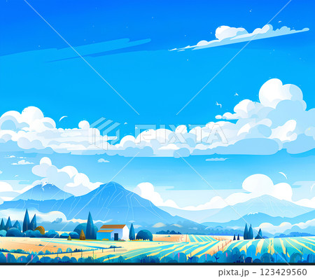 信州安曇野の風景-2 123429560